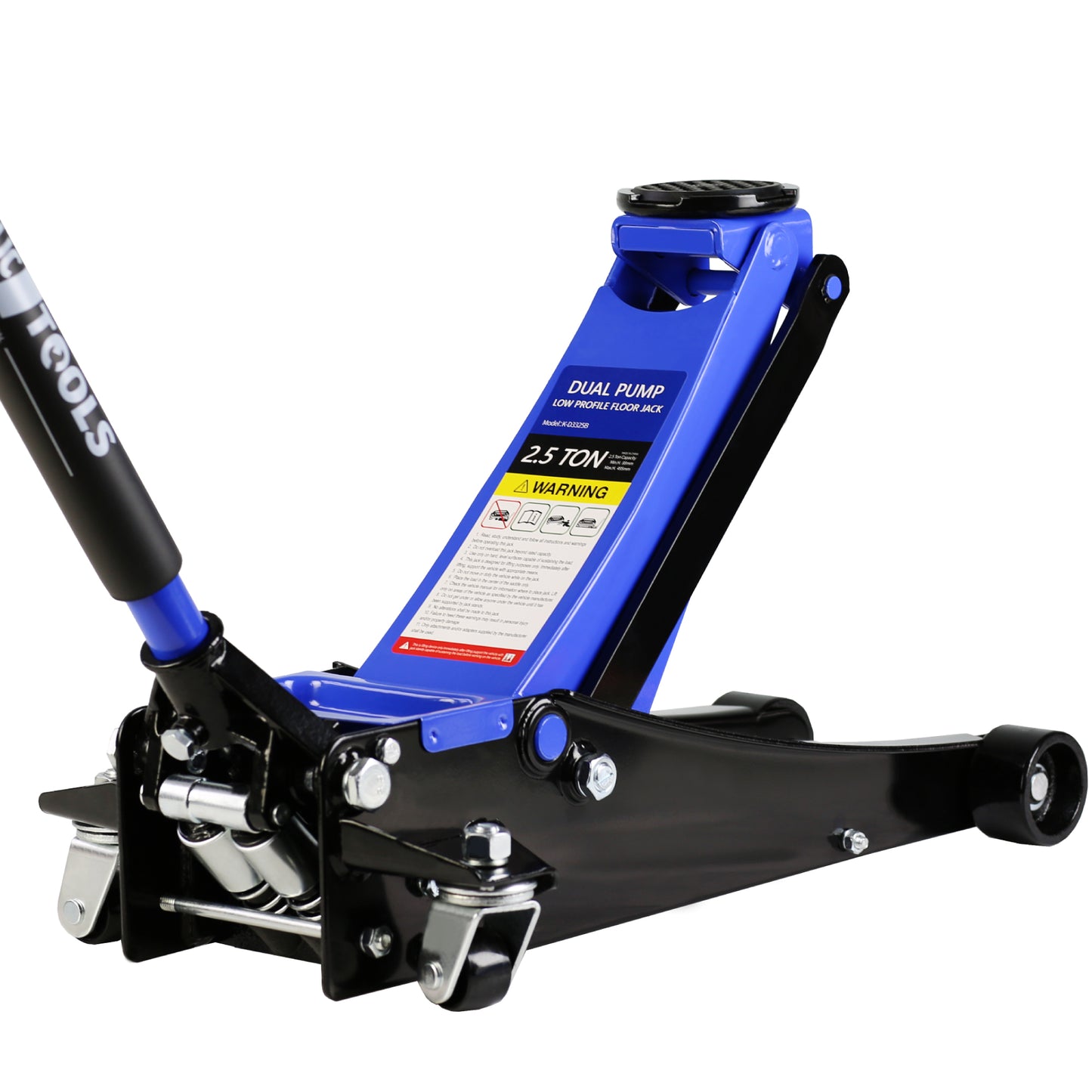 2.5 Ton Low Profile Floor Jack, Steel Racing Floor Jack with Dual Pistons Quick Lift Pump, Hydraulic floor jack Lifting range 3.5"-19.5"