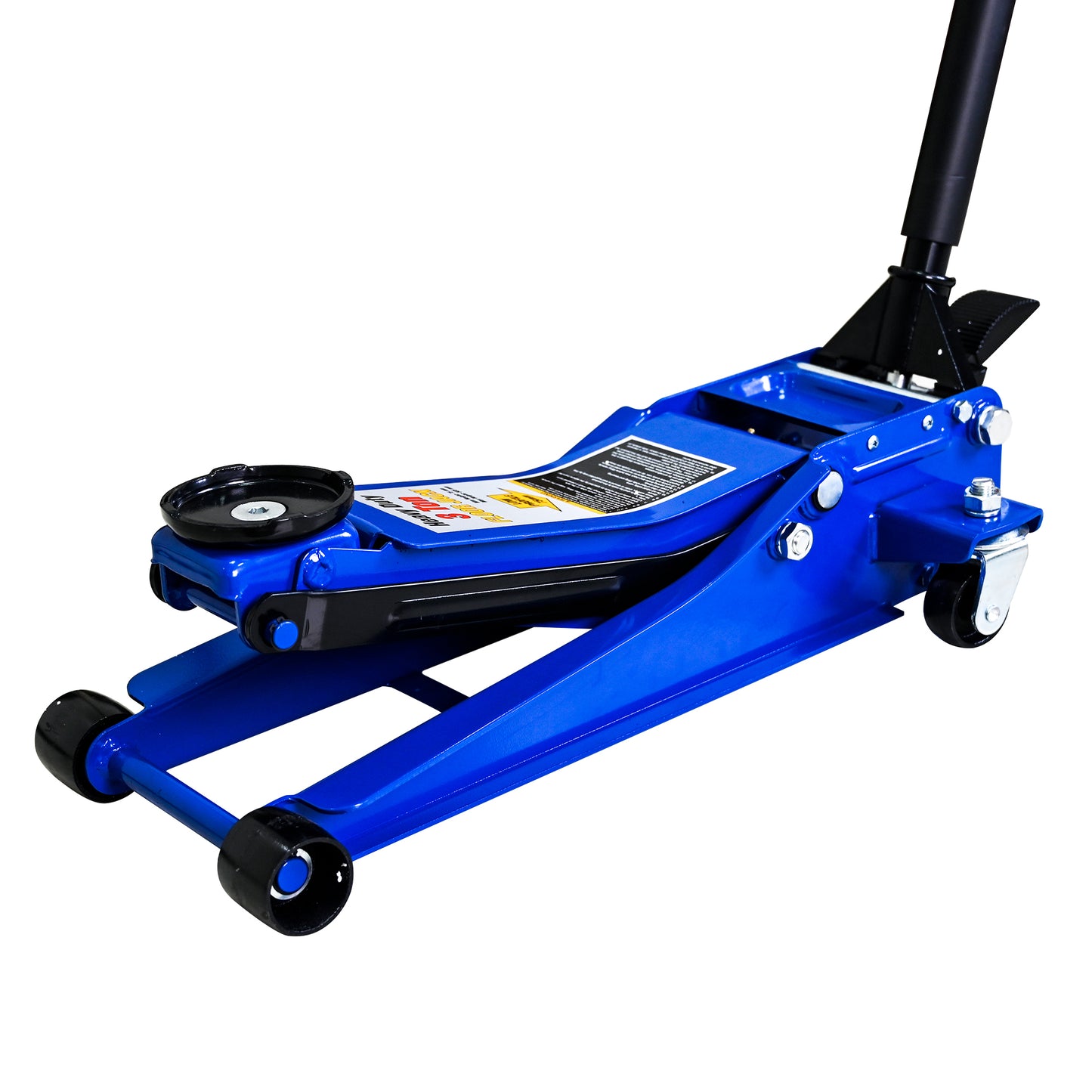 3T Heavy Duty Horizontal Double Pump Floor Jack Foot Model,and Steel Racing Floor Jack with Dual Piston Quick Lift Pump,3 Ton (6,000 lb) Capacity,Blue