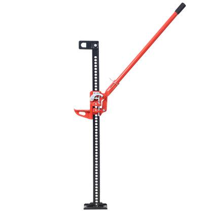 High Lift Farm Jack, 48" Utility Farm Jack, 7000 lbs Capacity Ratcheting Off Road Utility Jack, Heavy-Duty Farm Jack for Tractor, Truck, SUV, Bumper Lift, RED