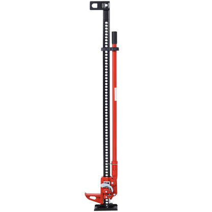 High Lift Farm Jack,60" Utility Farm Jack, 7000 lbs Capacity Ratcheting Off Road Utility Jack, Heavy-Duty Farm Jack for Tractor, Truck, SUV, Bumper Lift, RED