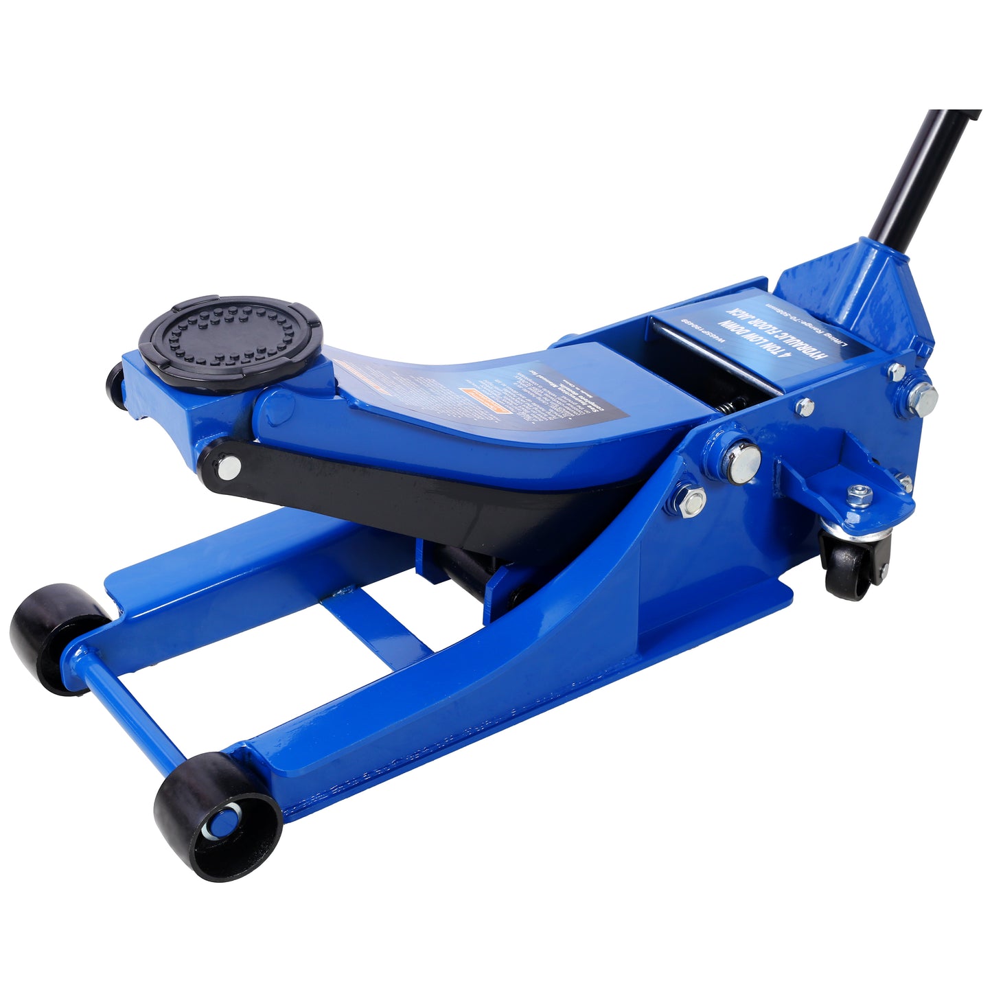 Low Profile Hydraulic Trolley Service/Floor Jack, 4 Ton (8000 lbs) Capacity, Lifting Range 2.5"-20",blue