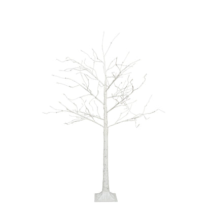 Set of Lighted Birch Tree, 4FT 48 LED/5FT 72 LED/6FT 96 LED Artificial Tree with Warm White Lights, Christmas Tree for Decoration Inside and Outside