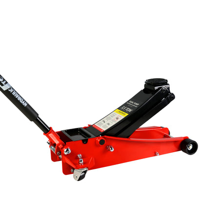 Floor Jack, 3.5 Ton Low Profile Floor Jack, Heavy-Duty Steel Racing Floor Jack with dual Piston Quick Lift Pump, Floor Jack Lifting Range 4"-21"