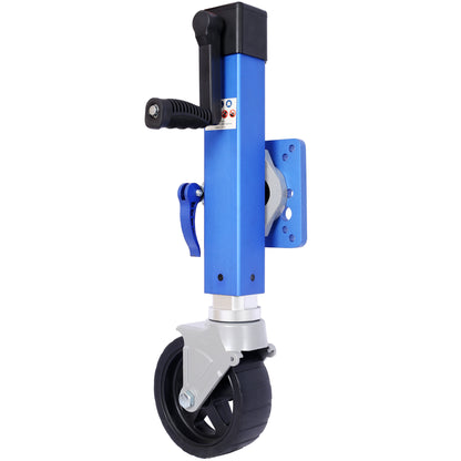 Heavy Duty Aluminum Trailer Jack, for Use On 3 in. X 5 in. Trailer Tongue, Max Load 1,800 Lbs, Blue