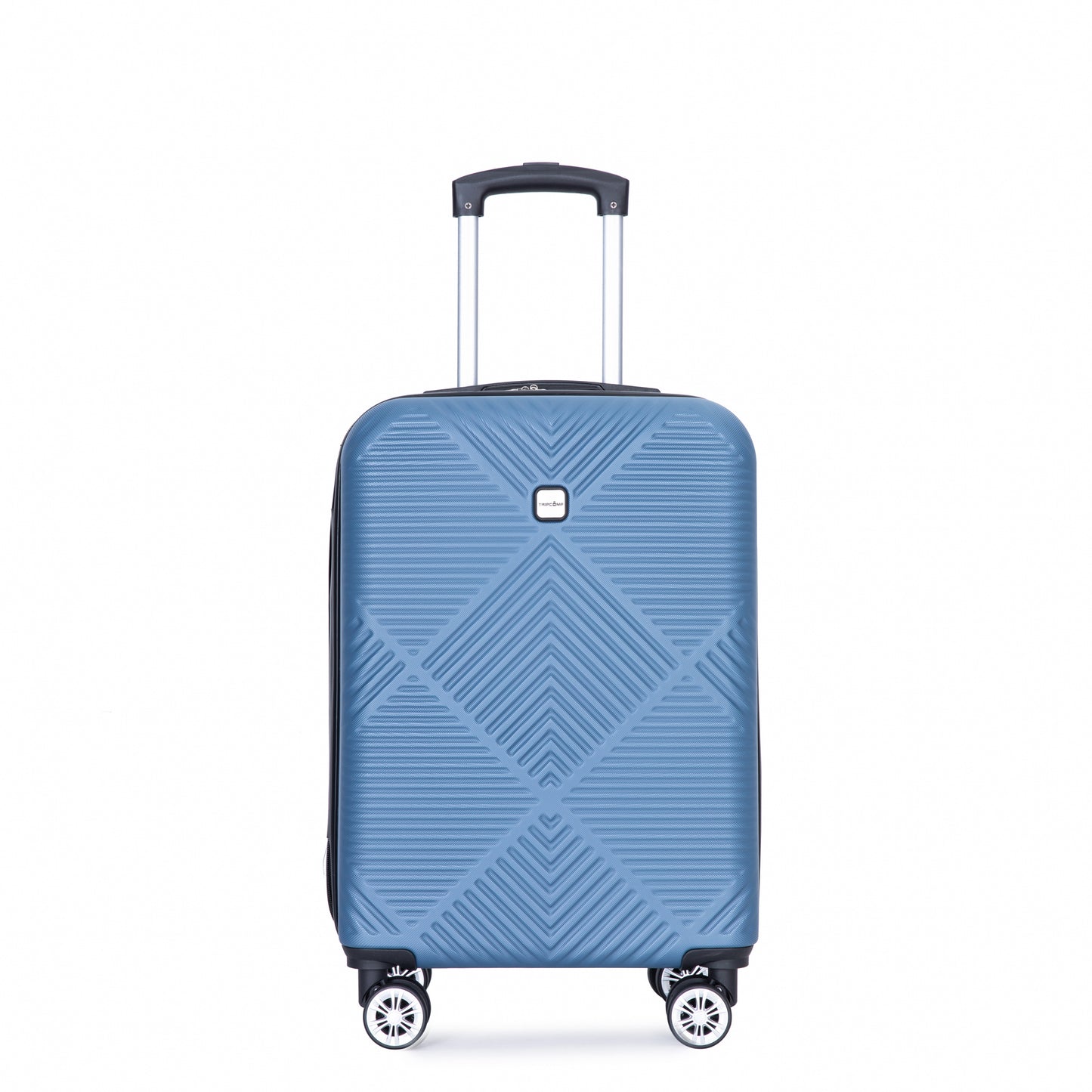 4-piece ABS lightweight suitcase, 14 inch makeup box, aircraft wheels (14/20/24/28) BLUE