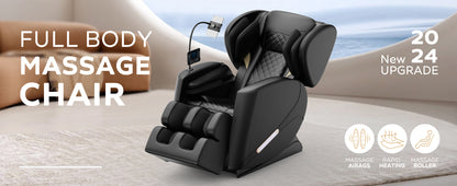 2024 Massage Chair Recliner with Zero Gravity with Full Body Air Pressure