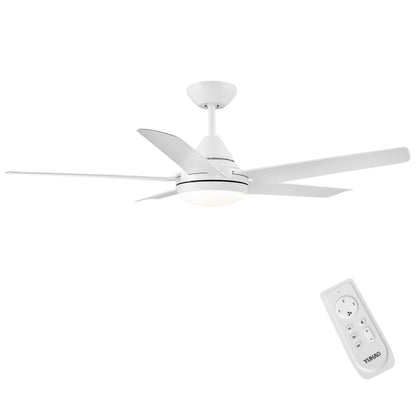 48 In Intergrated LED Ceiling Fan with White ABS Blade