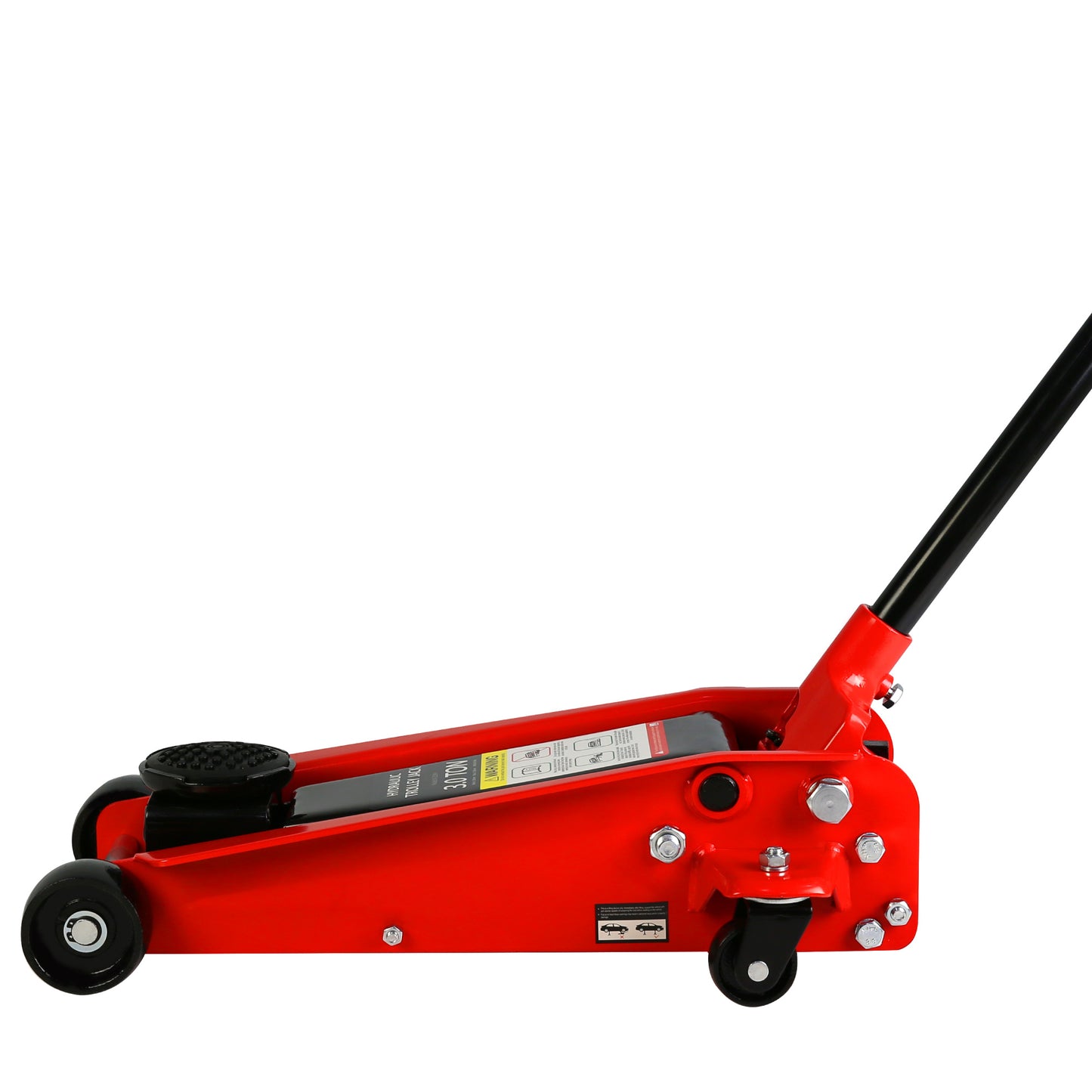 Hydraulic trolley Low Profile and Steel Racing Floor Jack with Piston Quick Lift Pump,3Ton (6,000 lb) Capacity, Lifting range 5.1"-20"