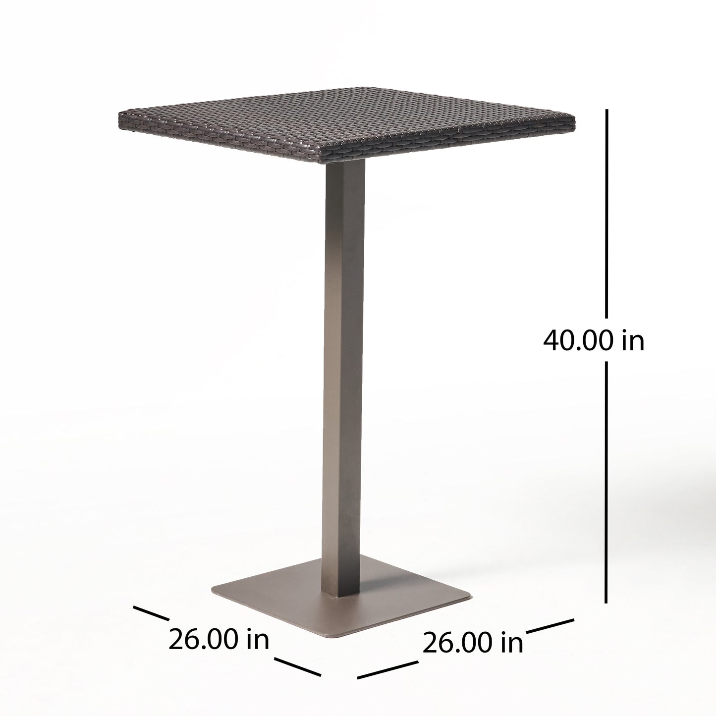 Rattan 26" SQUARE BAR TABLE