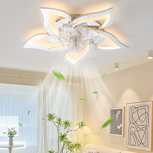 27In Ceiling Fan with Lights Remote Contro Dimmable LED,6 Gear Wind Speed Fan Light