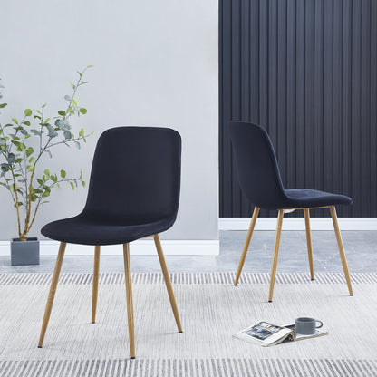 Dining Chair 4PCS（BLACK），Modern style，New technology.Suitable for restaurants, cafes, taverns, offices, living rooms, reception rooms.