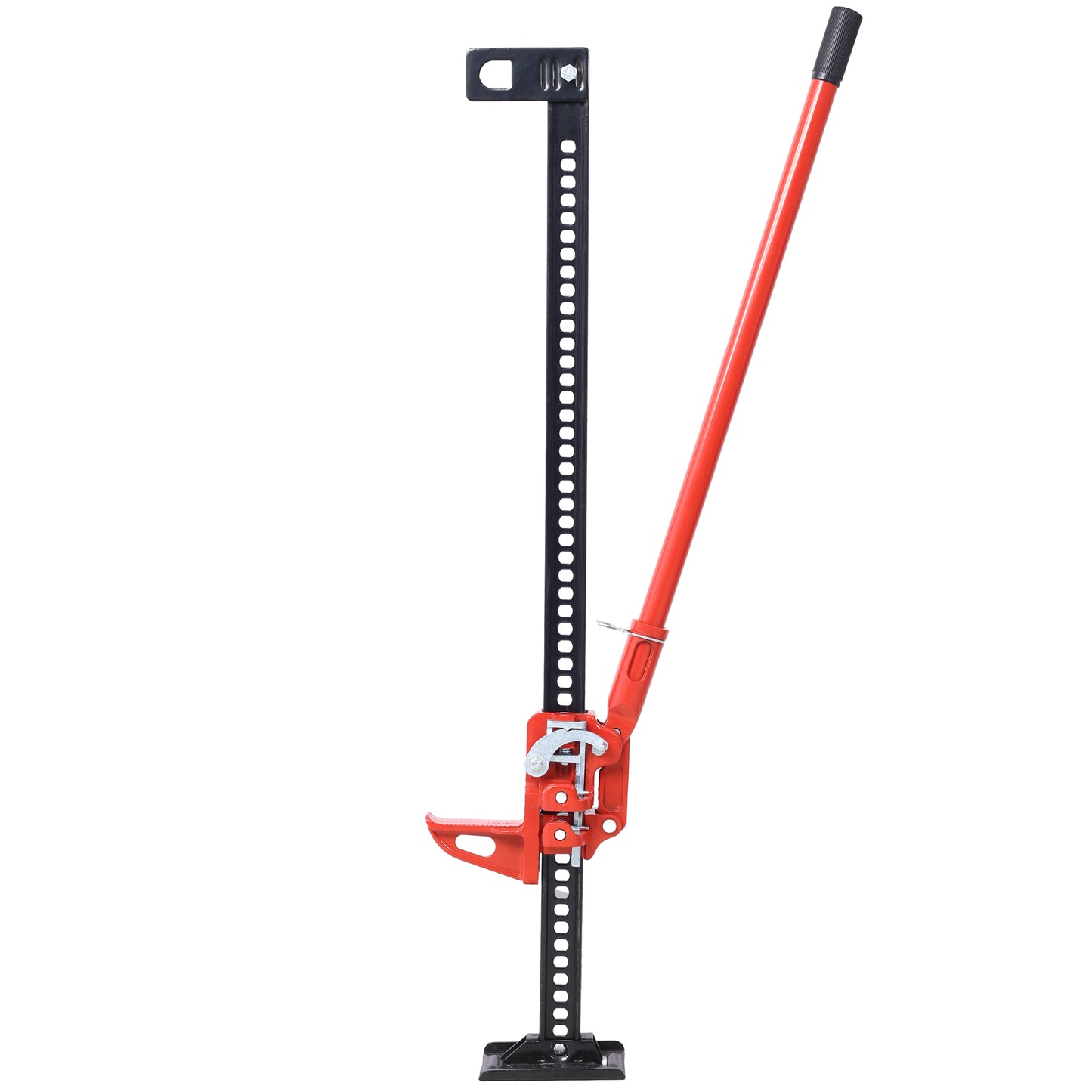 High Lift Farm Jack, 48" Utility Farm Jack, 7000 lbs Capacity Ratcheting Off Road Utility Jack, Heavy-Duty Farm Jack for Tractor, Truck, SUV, Bumper Lift, RED