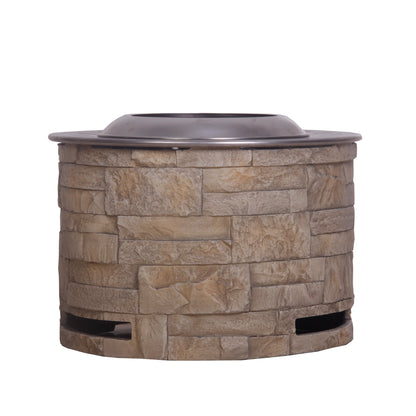 Stackstone Look Smokeless Firepit With Wood Pellet/Twig/Wood As The Fuel